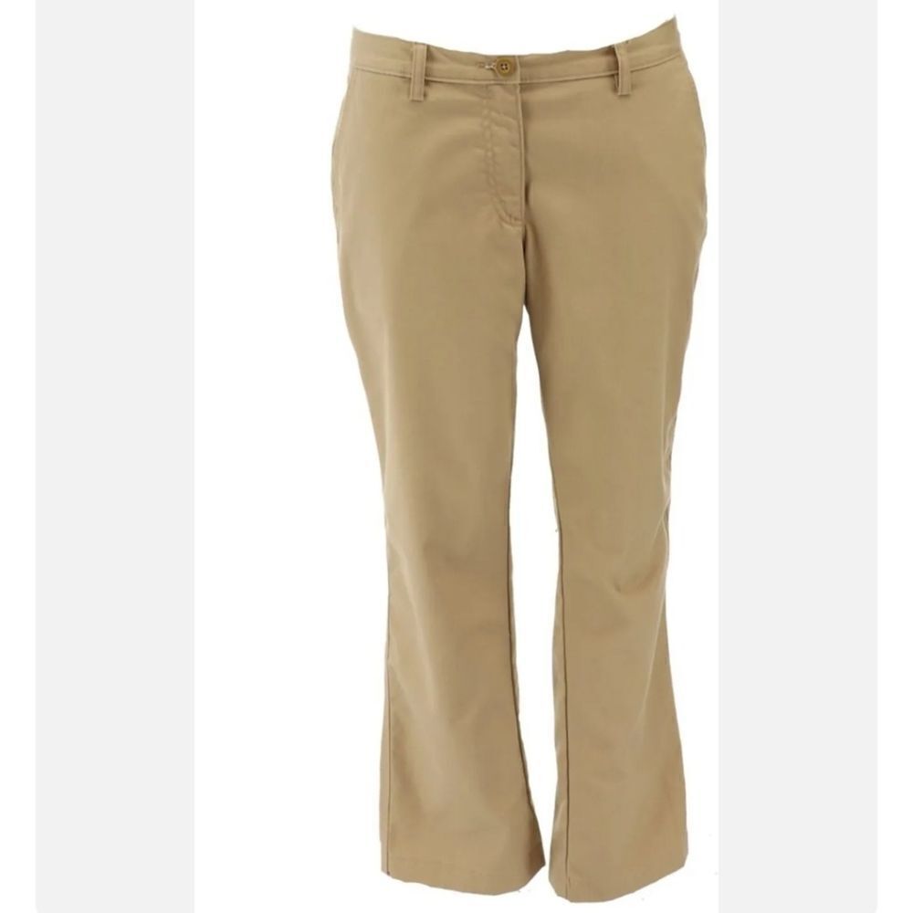 Lands' End Women's Basic Work Pants Dark Beige